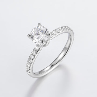 Lab Grown Diamond Ring-ZBR0194-1.00CT