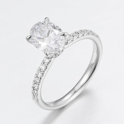 Lab Grown Diamond Ring-ZBR0195-2.00CT