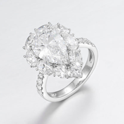 Lab Grown Diamond Ring-ZBR0199-3.00CT