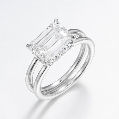 Lab Grown Diamond Ring-ZBR0200-3.70CT