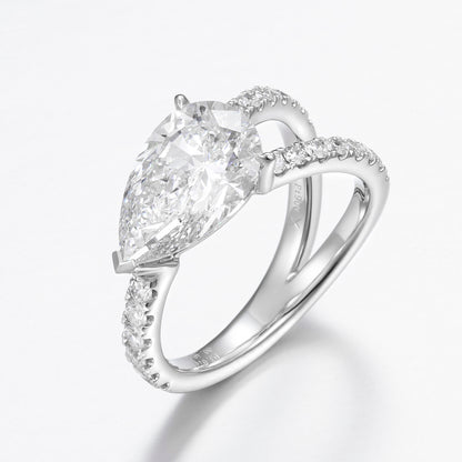Lab Grown Diamond Ring-ZBR0201-3.00CT