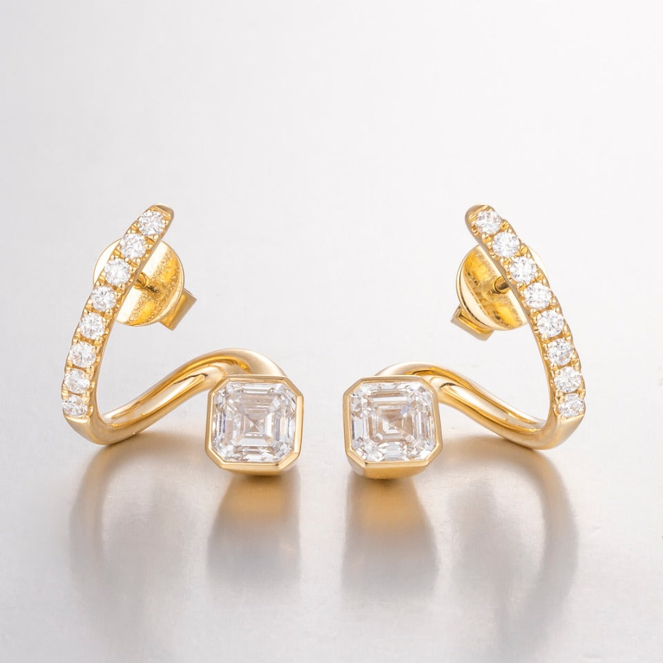 Lab Grown Diamond Earring-ZBE0080-4