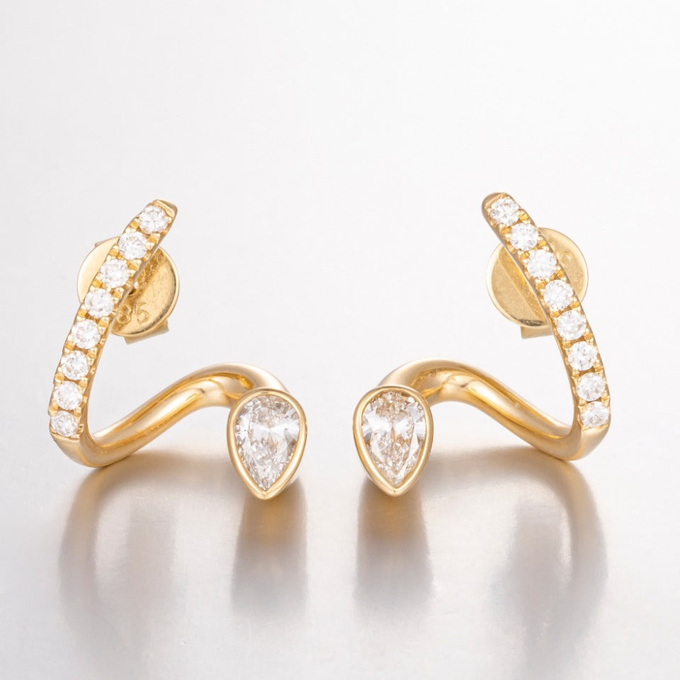 Lab Grown Diamond Earring-ZBE0080-2