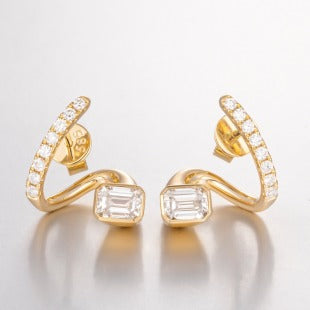 Lab Grown Diamond Earring-ZBE0080-3