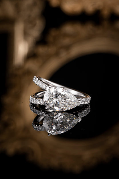 Lab Grown Diamond Ring-ZBR0201-3.00CT