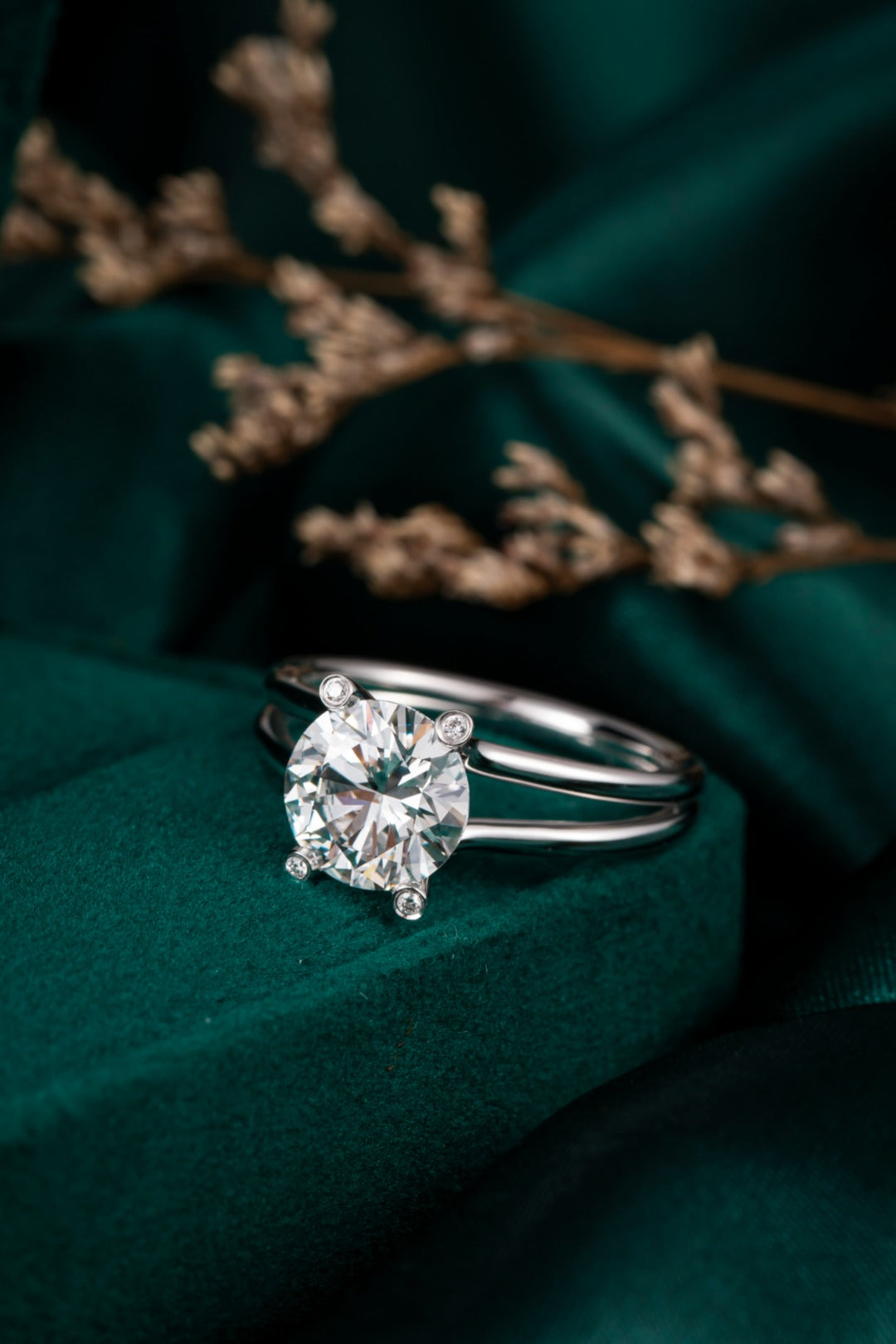 Lab Grown Diamond Ring-ZBR0158-2.00CT