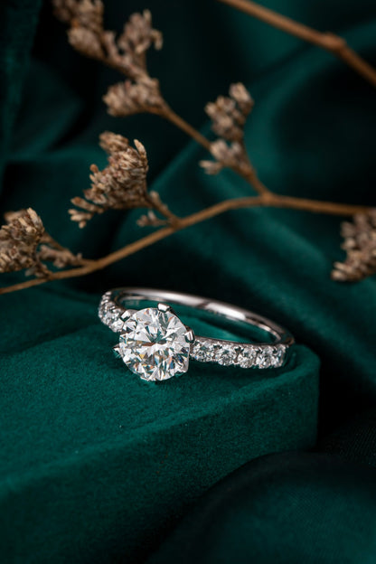 Lab Grown Diamond Ring-ZBR0156-1.50CT