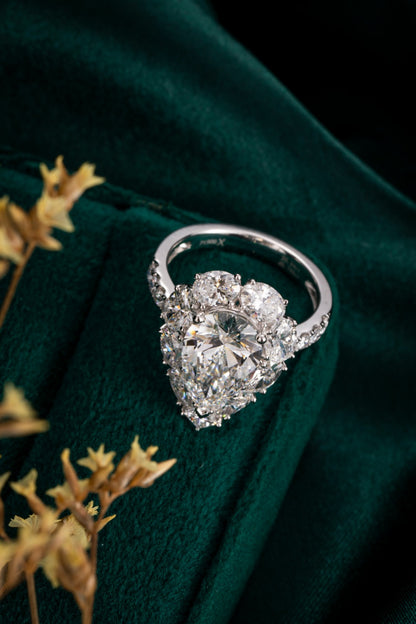 Lab Grown Diamond Ring-ZBR0199-3.00CT