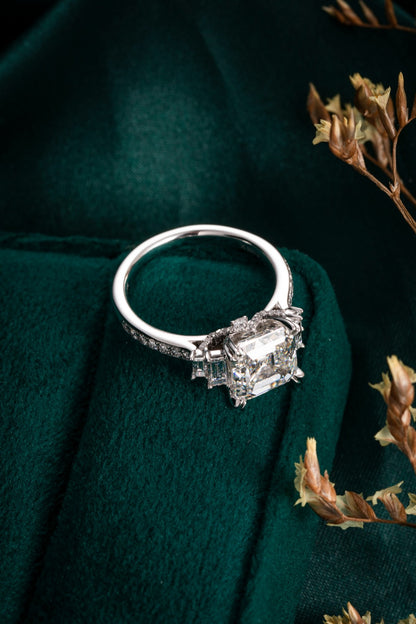 Lab Grown Diamond Ring-ZBR0191-3.00CT