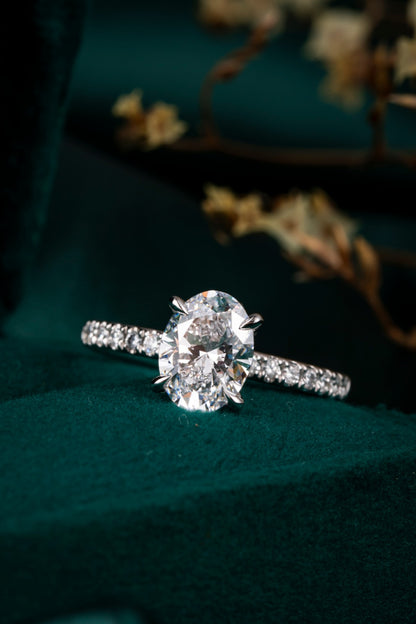 Lab Grown Diamond Ring-ZBR0195-2.00CT