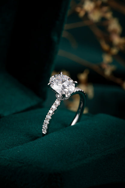 Lab Grown Diamond Ring-ZBR0195-2.00CT