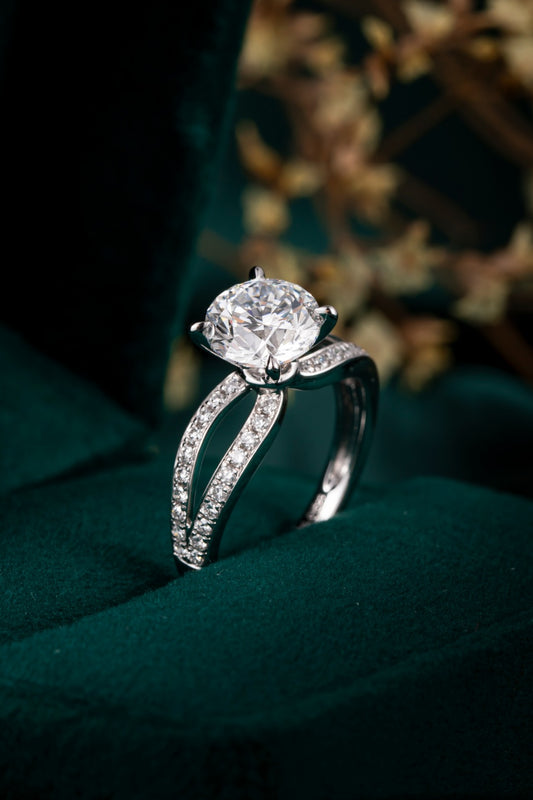 Lab Grown Diamond Ring-ZBR0208-2.00CT