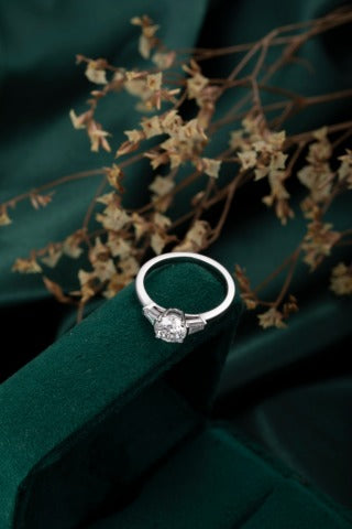 Lab Grown Diamond Ring-ZBR0155-1.00CT