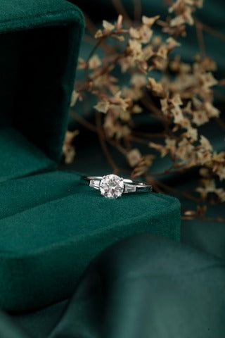 Lab Grown Diamond Ring-ZBR0155-1.00CT