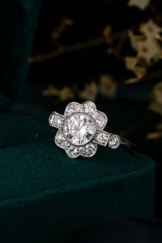 Lab Grown Diamond Ring-ZBR0218-0.80CT