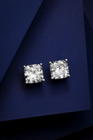 Lab Grown Diamond Earring-ZBE0105-1.00CT