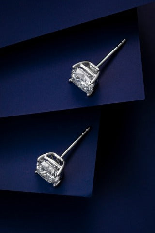 Lab Grown Diamond Earring-ZBE0105-1.00CT