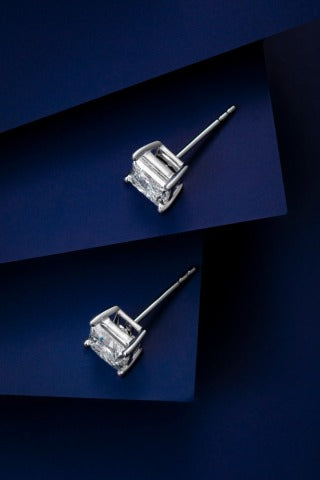 Lab Grown Diamond Earring-ZBE0108-1.00CT