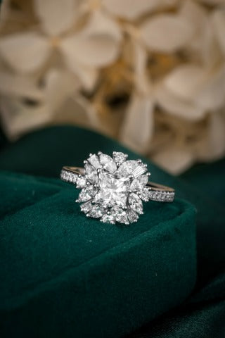 Lab Grown Diamond Ring-ZBR0223-1.00CT