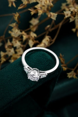 Lab Grown Diamond Ring-ZBR0155-1.00CT