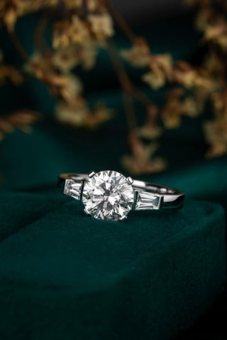 Lab Grown Diamond Ring-ZBR0155-1.50CT