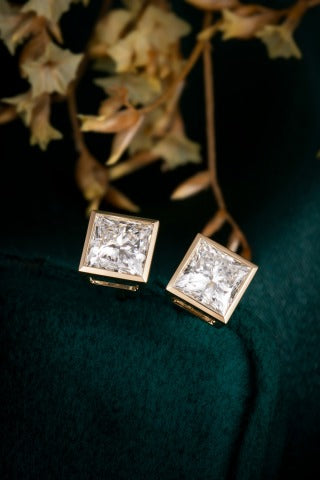 Lab Grown Diamond Earring-ZBE0138-0.70CT