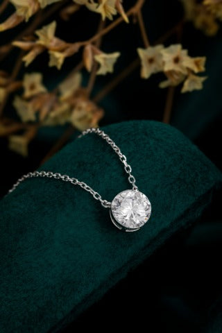 Lab Grown Diamond Necklace-ZBN0074-0.70CT