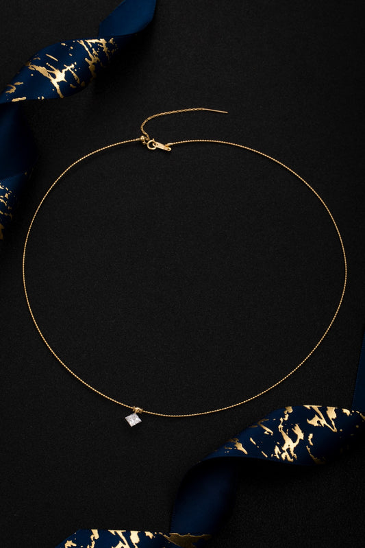Lab Grown Diamond Necklace-ZBN0084-0.9CT